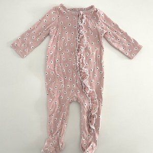 Jessica Simpson Floral Zip-up Pajamas - 9 Months